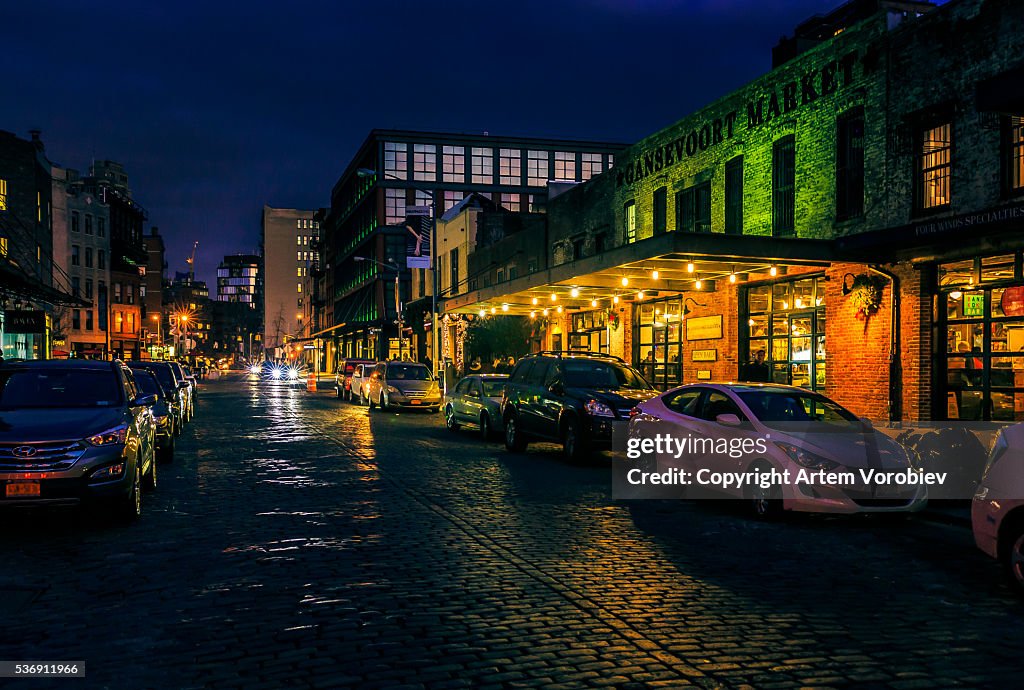 Gansevoort Market at night