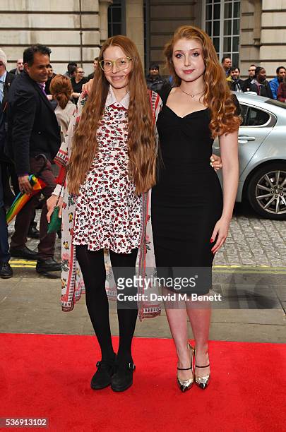 Jessie Cave and Bebe Cave attends the UK Premiere of "Tale Of Tales" at The Curzon Mayfair on June 1, 2016 in London, England.