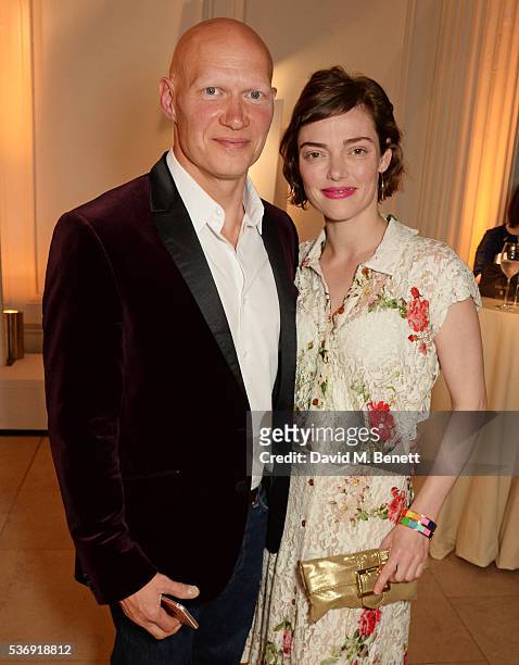 Dominic Burns and Camilla Rutherford attend the launch of British fashion brand Sienna Jones' debut collection 'The Marina Range' at The Orangery,...