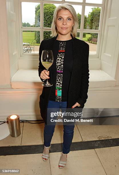 Pips Taylor attends the launch of British fashion brand Sienna Jones' debut collection 'The Marina Range' at The Orangery, Kensington Palace, on June...