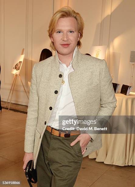 Henry Conway attends the launch of British fashion brand Sienna Jones' debut collection 'The Marina Range' at The Orangery, Kensington Palace, on...