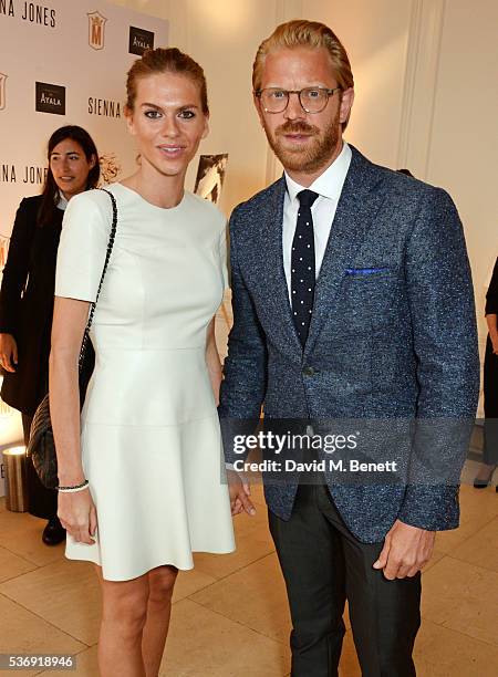 Barbora Bediova and Alistair Guy attend the launch of British fashion brand Sienna Jones' debut collection 'The Marina Range' at The Orangery,...