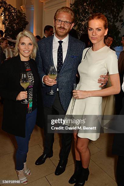 Pips Taylor, Alistair Guy and Barbora Bediova attend the launch of British fashion brand Sienna Jones' debut collection 'The Marina Range' at The...