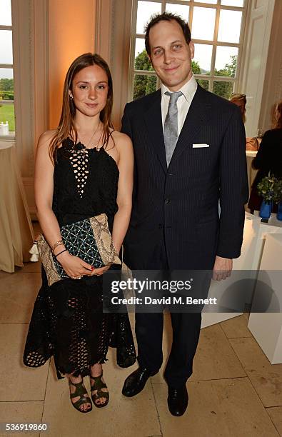 Lady Marina Windsor and Lord Frederick Windsor attend the launch of British fashion brand Sienna Jones' debut collection 'The Marina Range' at The...