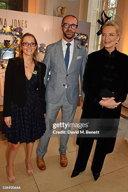 Justine Dalby, Austin Mutti-Mewse and Princess Michael of Kent attend the launch of British fashion brand Sienna Jones' debut collection 'The Marina...