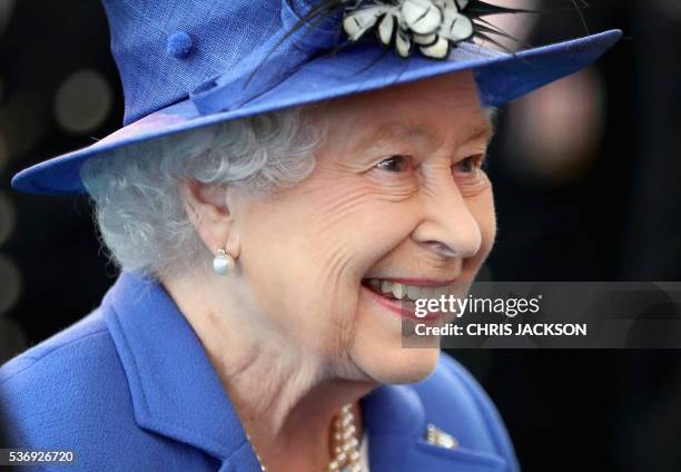 Britain's Queen Elizabeth II visits the Honourable Artillery Company in London on June 1, 2016. The engagement marks the Queen becoming the longest...