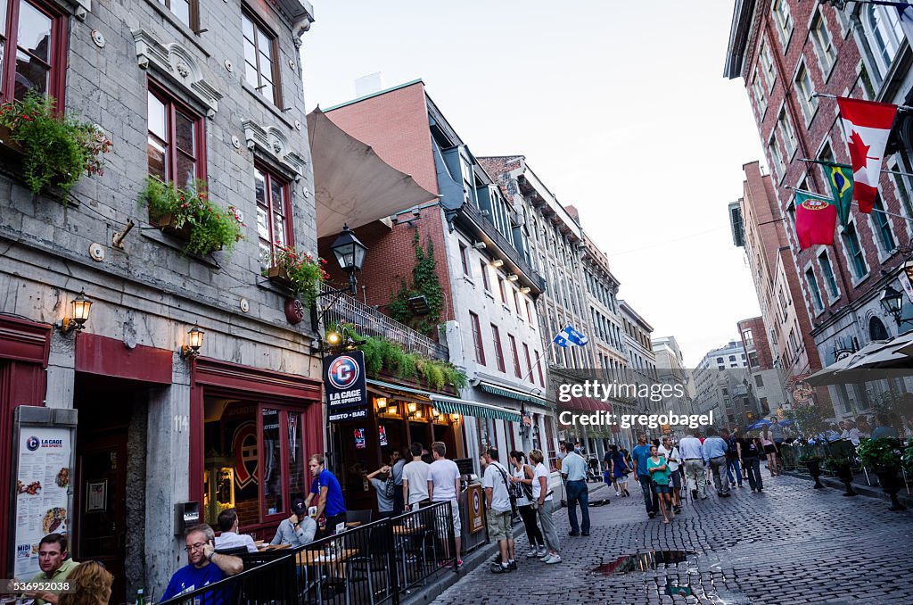 Rue Saint-Paul in Montreal, Quebec