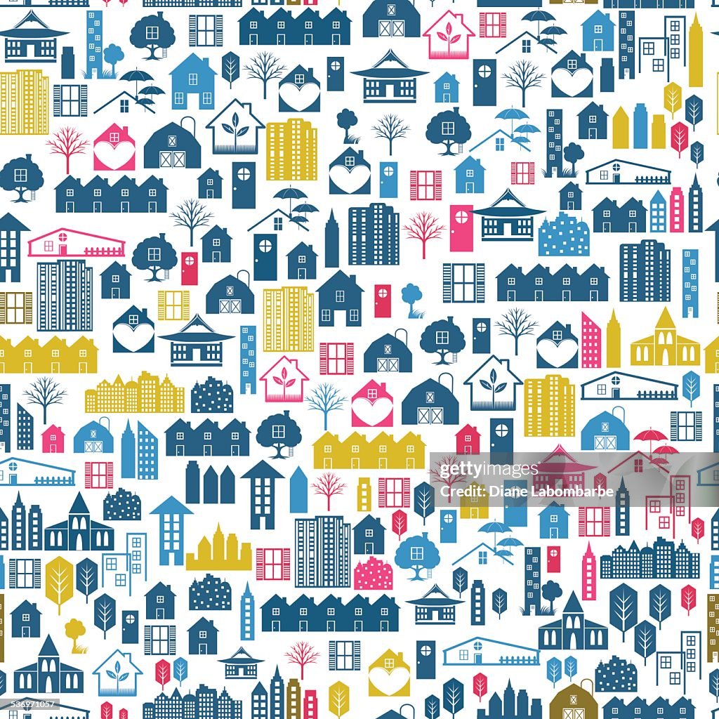 Pattern Real State Real Estate Seamless Pattern High-Res Vector Graphic - Getty Images