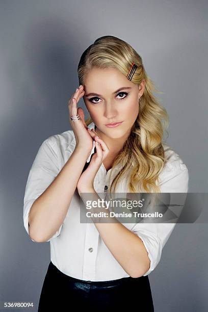 Actress Maika Monroe is photographed at CinemaCon 2015 on April 12, 2016 in Las Vegas, Nevada.