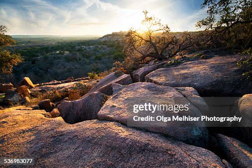 Sunset at Enchanted Rock State Park, Texas. Sunset at Enchanted Rock State Park, Texas.