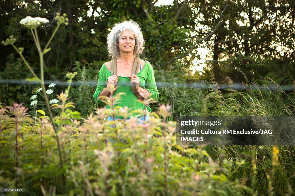 Woman enjoying nature