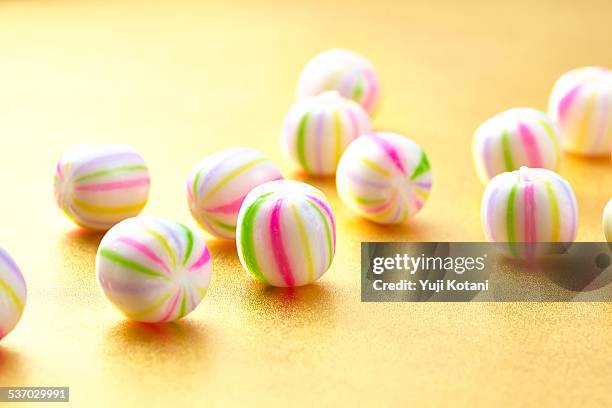 japanese traditional ball candy - jawbreaker stock pictures, royalty-free photos & images