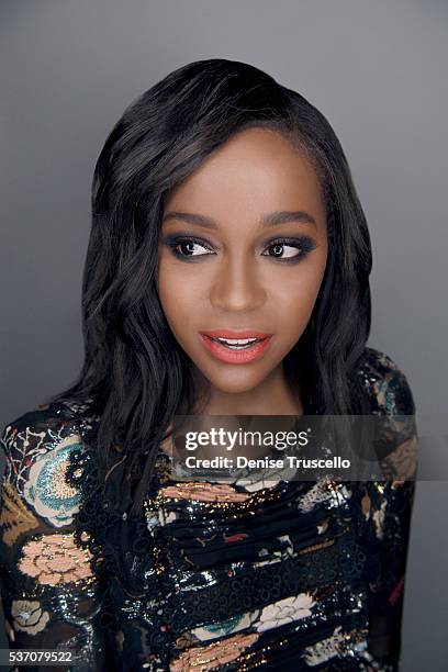 Actress Aja Naomi King is photographed at CinemaCon 2015 on April 12, 2016 in Las Vegas, Nevada.