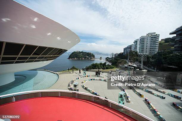 General view during the Louis Vuitton 2017 Cruise Collection at MAC Niter on May 28, 2016 in Niteroi, Brazil.