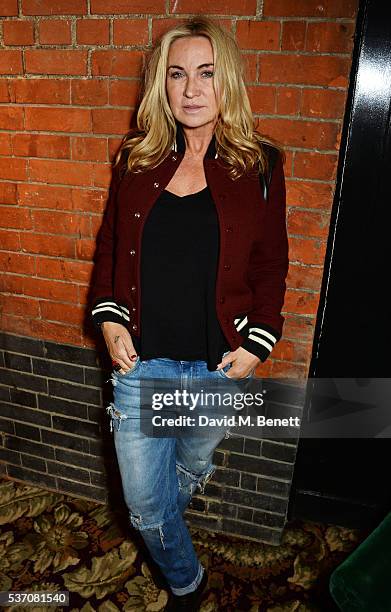 Meg Mathews attends the launch of the Kate Moss For Equipment x NET-A-PORTER collection at The Chiltern Firehouse on June 1, 2016 in London, England.