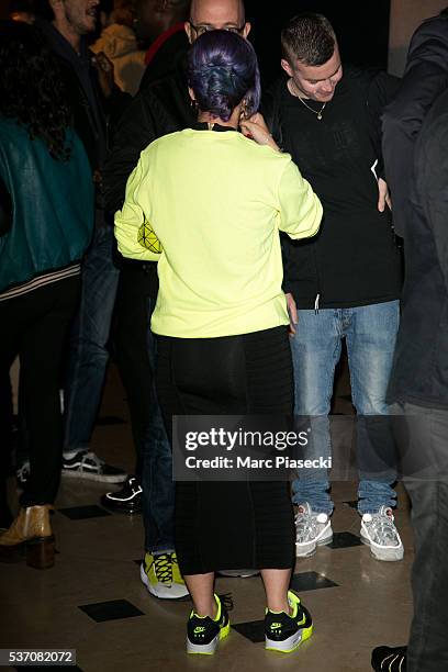 Singer Lily Allen attends NikeLab X Olivier Rousteing Football Nouveau Collection Launch Party at Cite Universitaire on June 1, 2016 in Paris, France.