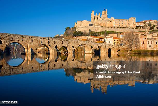 late afternoon in beziers - hérault stock-fotos und bilder