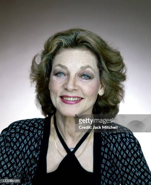 Lauren Bacall photographed in June 1981 when she was starring in "Woman of the Year" on Broadway.