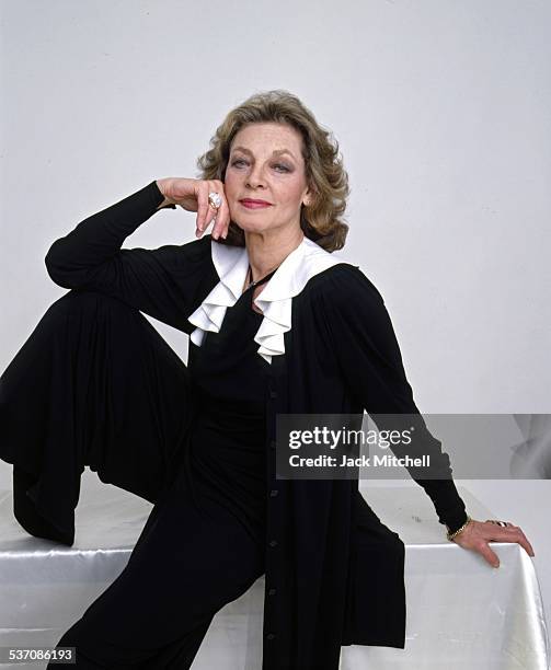 Lauren Bacall photographed in June 1981 when she was starring in "Woman of the Year" on Broadway.