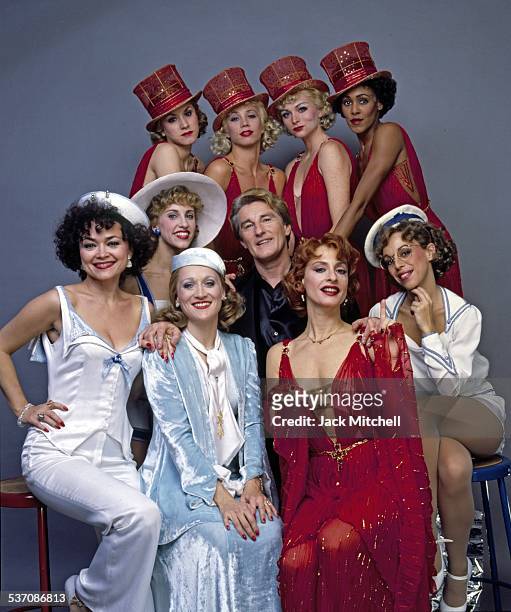 Patti LuPone, Michael Smuin and the cast of "Anything Goes" on Broadway in 1987.