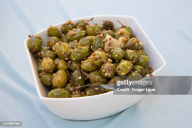 bowl of olives at skarinou taverna - larnaca stock pictures, royalty-free photos & images