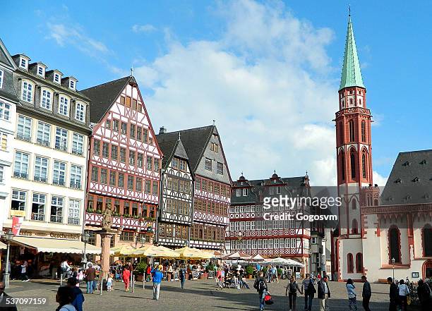 frankfurt, germany - st nicholas church stock pictures, royalty-free photos & images