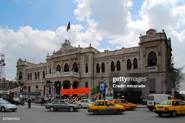 hejaz train station, damascus, syria - damaskus stock pictures, royalty-free photos & images