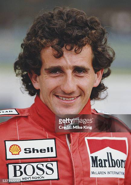 Alain Prost of France, driver of the Marlboro McLaren International McLaren TAG MP4- 2C during practice for the Brazilian Grand Prix on 22 March 1986...