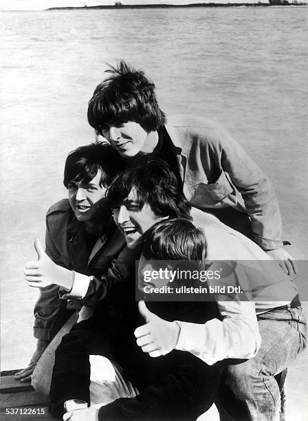 Popgruppe, GB, George Harrison, Paul McCartney, John, Lennon, Ringo Starr. , - 60er Jahre