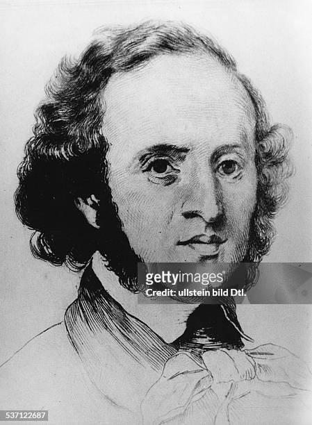 Felix Mendelssohn Bartholdy , Komponist, Dirigent, Pianist, D, - 1835 - 1847 Leiter der, Gewandhauskonzerte in Leipzig, - Mitbegründer des Leipziger,...