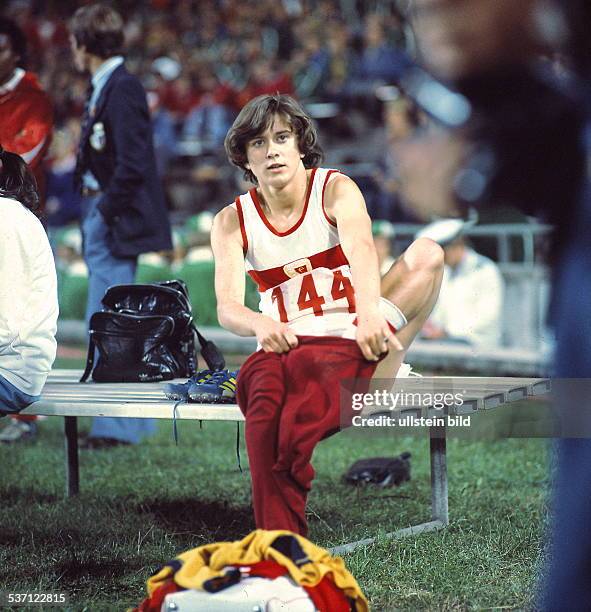 Sportlerin, Leichtathletik, Sprint, DDR, beim VI. Deutschen Turn- und Sportfest in, Leipzig - Juli 1977