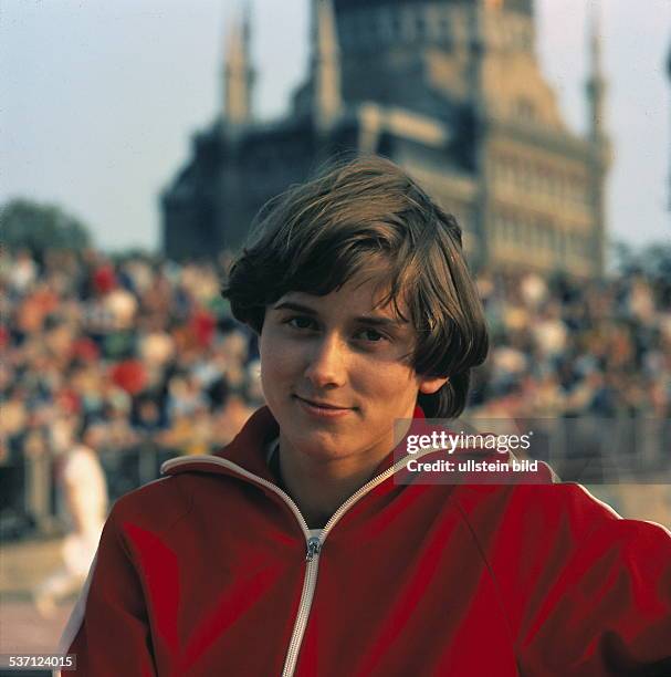 Sportlerin, Leichtathletik, Sprint, DDR, bei den DDR-Meisterschaften, - Juli 1977