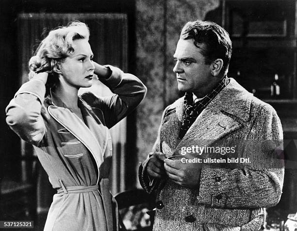 James Cagney,James Cagney Schauspieler, USA mit Virginia Mayo in dem Film 'Maschinenpistolen' - 1949