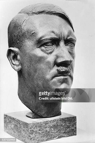 Adolf Hitler, , Politiker, NSDAP, D, Bronzekopf, von H. Schwegerle, - 1943