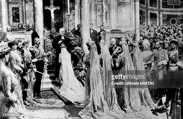 Hannover, Ernst August III of, Duke of Brunswick - Germany, , Marriage of the prussian Empress' daughter Viktoria Luise of Prussia and Duke Ernst...