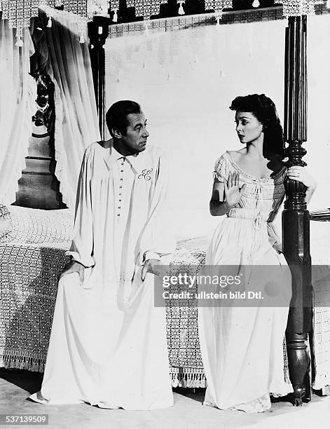 Lilli Palmer, , Actress, Germany - as Abby with Rex Harrison as John in the film 'The Four Poster', director: Irving Reis - USA, 1952