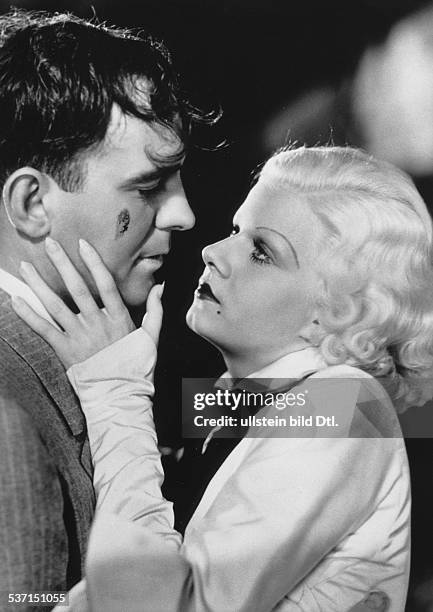 Harlow, Jean - Actress, USA - Scene from the movie 'Bombshell'' with Pat O'Brien Directed by: Victor Fleming USA 1933 Produced by:...