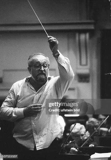 Penderecki, Krzysztof, -, Composer, conductor, Poland, conducting