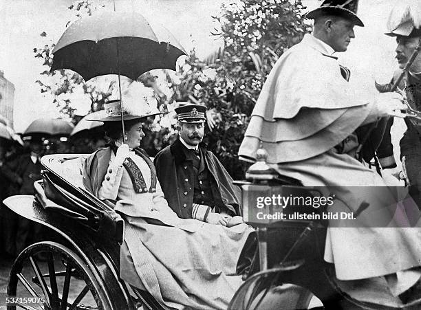 Franz Ferdinand, , Archduke of Austria-Este, Crown Prince of Austria-Hungary, with his wife Sophie, - 1910