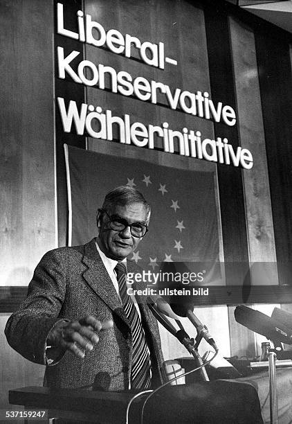 Journalist; BRD, als Repräsentant der, 'Liberal-konservativen Wählerinitiative', - 1979