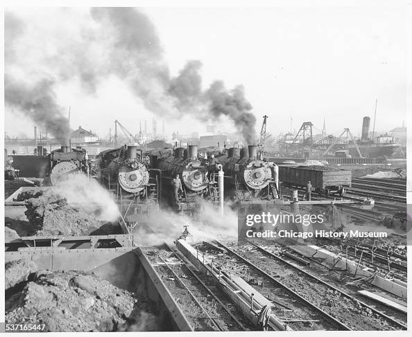 Thawing Rails Freight trains and ore thawing at 101st Street and Calumet River ...