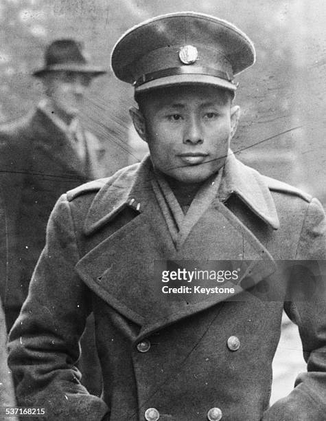 Burmese Vice President Aung San arriving at 10 Downing Street with his delegation, for independence talks, London, January 13th 1947.