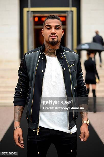 Kevin-Prince Boateng attends the NikeLab X Olivier Rousteing Football Nouveau Collection Launch Party at Cite Universitaire on June 1, 2016 in Paris,...