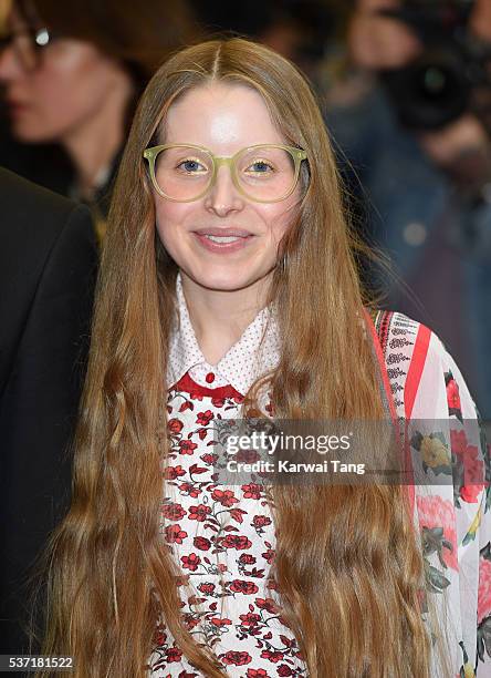Jessie Cave arrives for the UK Premiere of "Tale Of Tales" at The Curzon Mayfair on June 1, 2016 in London, England.