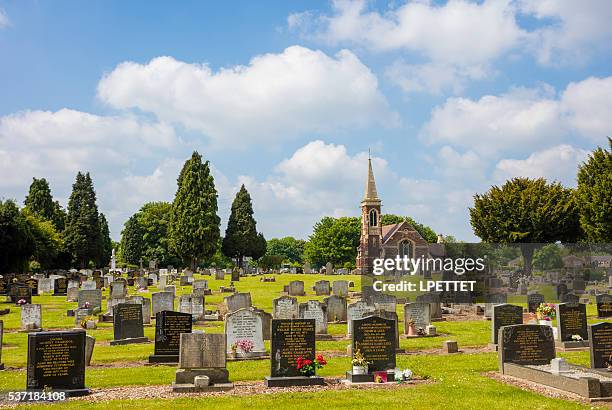 cemetery graveyard - telford stock pictures, royalty-free photos & images