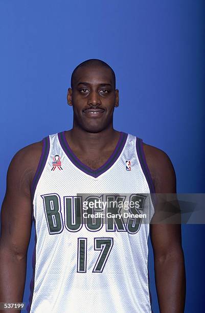 Portrait of forward Anthony Mason of the Milwaukee Bucks. NOTE TO USER: User expressly acknowledges and agrees that, by downloading and/or using this...