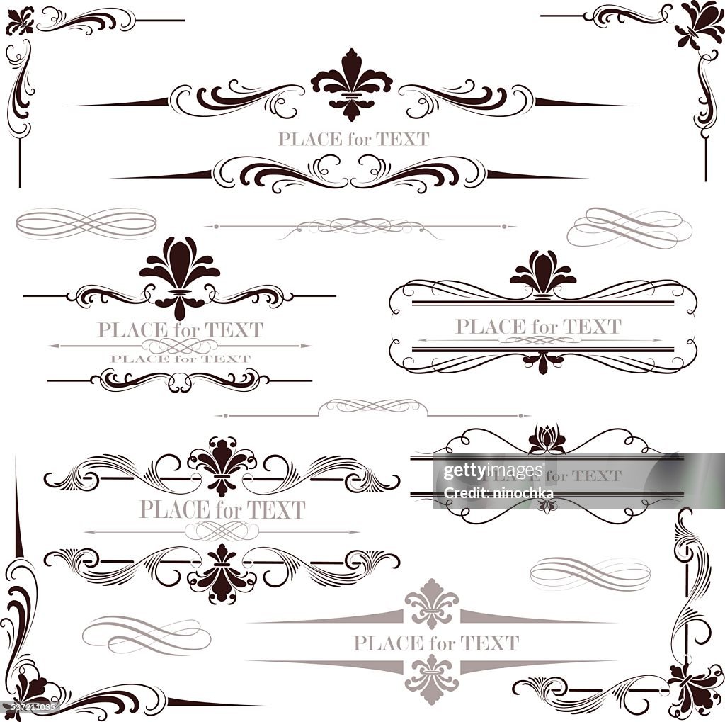 Fleur-de-Lis Kalligrafie design