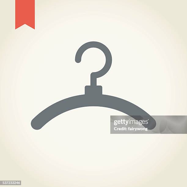 hanger icon - wardrobe stock illustrations
