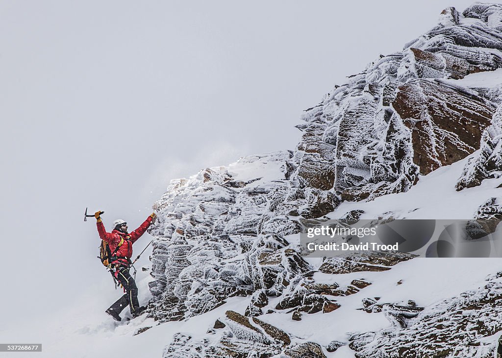 Mountain climbing in the Austrian Alps