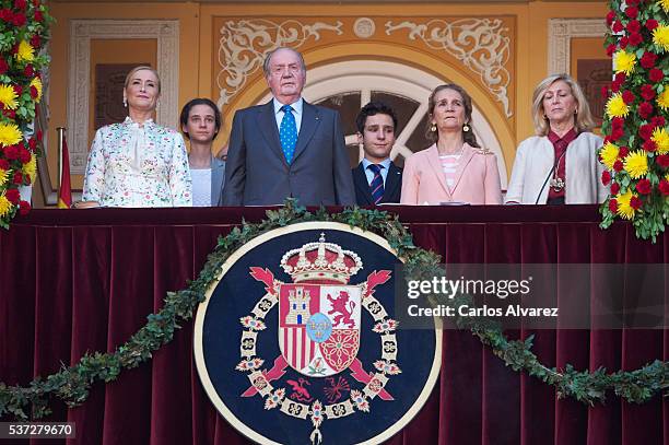 Cristina Cifuentes, Victoria Federica de Marichalar y Borbon, King Juan Carlos, Felipe Juan Froilan de Marichalar y Borbon, Princess Elena de Borbon...